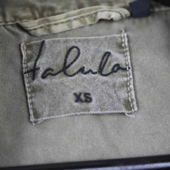 Talula Trooper Jacket Lived-in Utility Azure Skies in Dark Olive Green Size XS - Picture 4 of 9